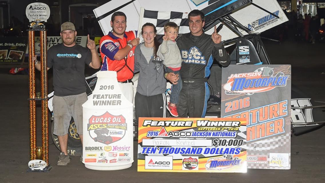 Aaron Reutzel Storms To Lucas Oil ASCS Jackson Nationals Victory