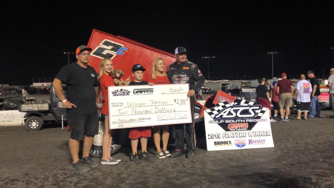 Wayne Johnson Rebounds From Engine Failure For ASCS Gulf South/Lone Star Victory