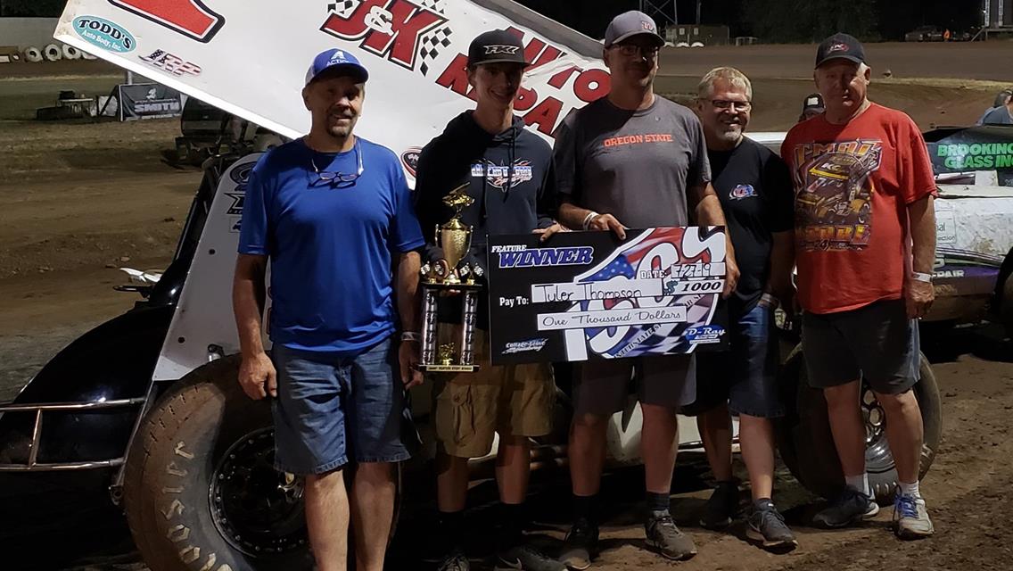 Thompson Rebounds for ISCS Series Victory at Cottage Grove Speedway