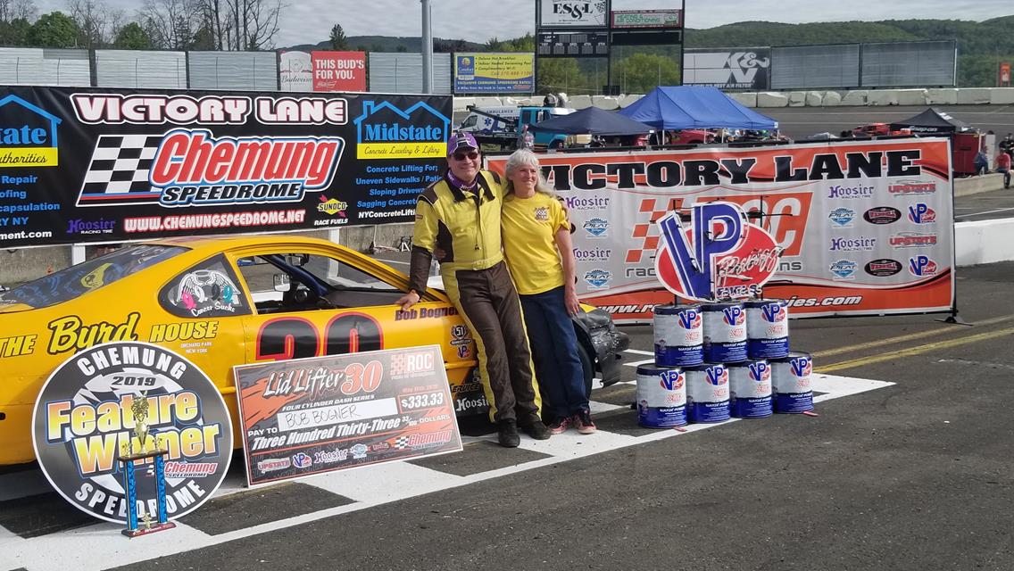 ANDY JANKOWIAK OPENS RACE OF CHAMPIONS ASPHALT MODIFIED SERIES SEASON WITH A WIN AT CHEMUNG SPEEDROME IN FRONT OF SUN DRENCHED CROWD