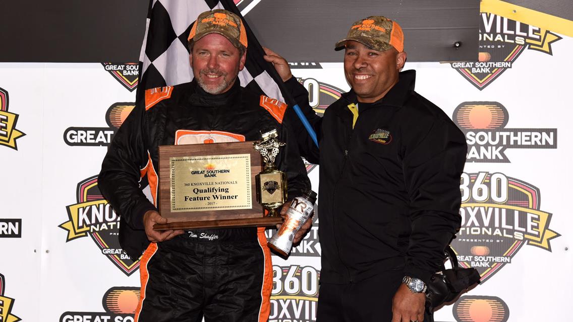 Tim Shaffer Tops Night 1 of the 27th Knoxville 360 Nationals presented by Great Southern Bank; Jamie Ball Leads the Points