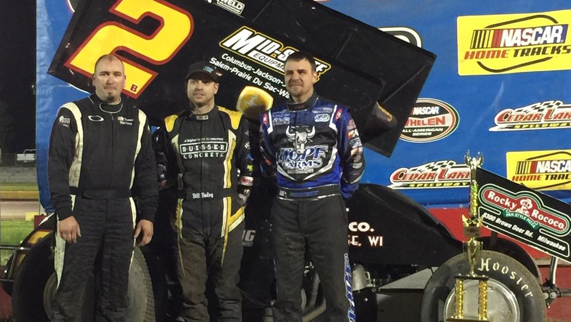 BALOG REMAINS PERFECT IN IRA ACTION WITH VICTORY IN CEDAR LAKE TRIPLE CROWN VICTORY, POCKETS $3,000!