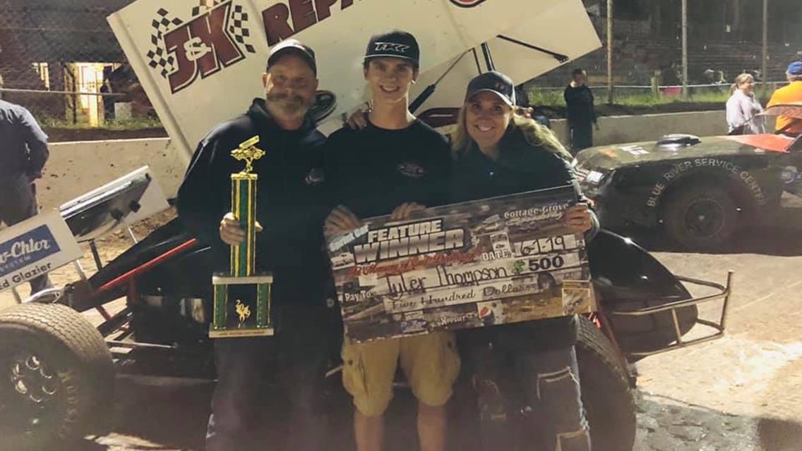 Thompson Records Victory at Cottage Grove Speedway