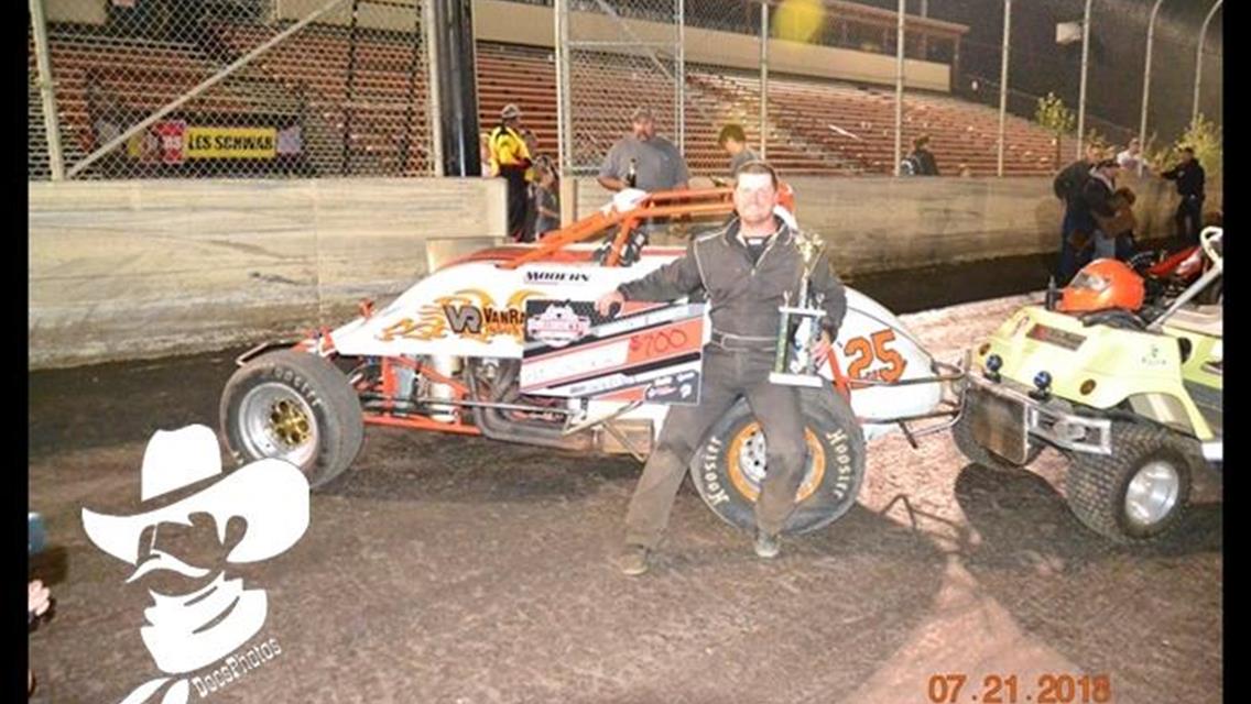 Pat Canfield Wins Willamette Thriller With Wingless Sprint Series