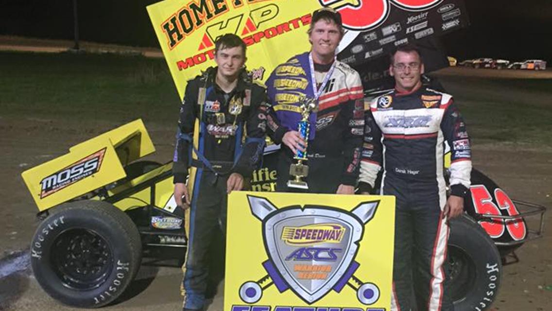Jack Dover Snags ASCS Warrior Win at Callaway Raceway