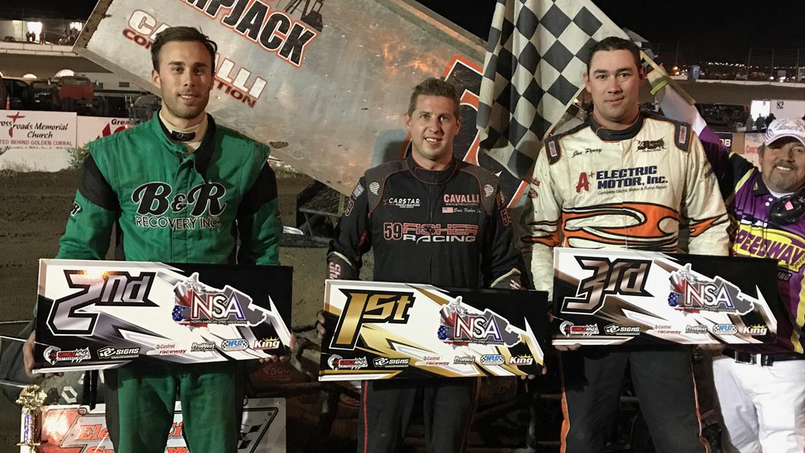 Fisher Wins Two Features and Montana Round Up Title During Marquee NSA Series Event at Electric City Speedway