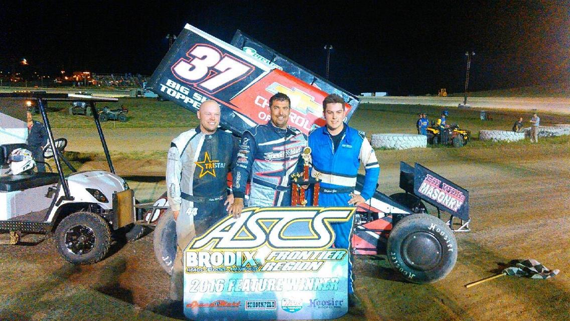 Trever Kirkland Wins At Gillette Thunder Speedway With The Brodix ASCS Frontier Region