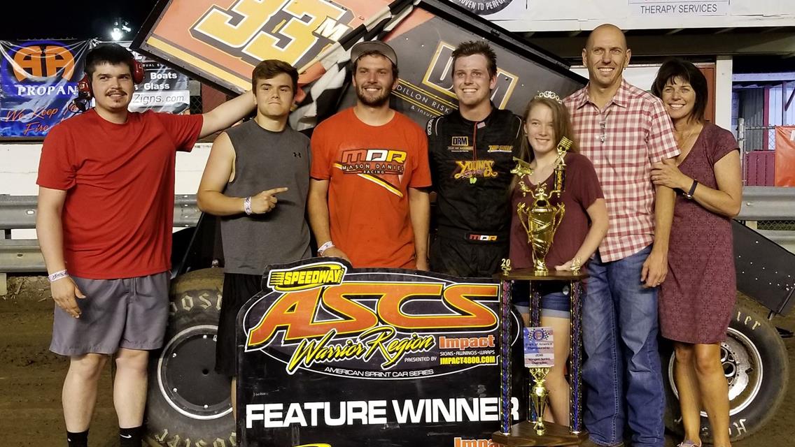 Mason Daniel Captures ASCS Warrior Win At Missouri State Fair Speedway