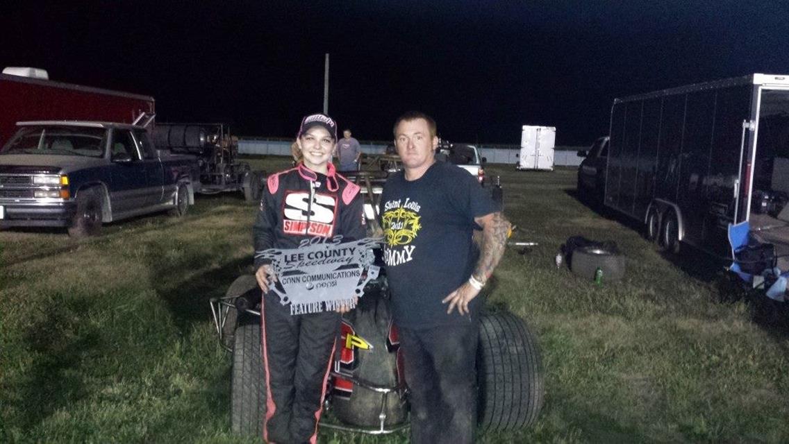 Katlynn finds victory at Lee County Speedway