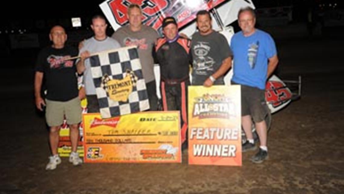 Shaffer wins thriller for $10,000 at Fremont All Star event