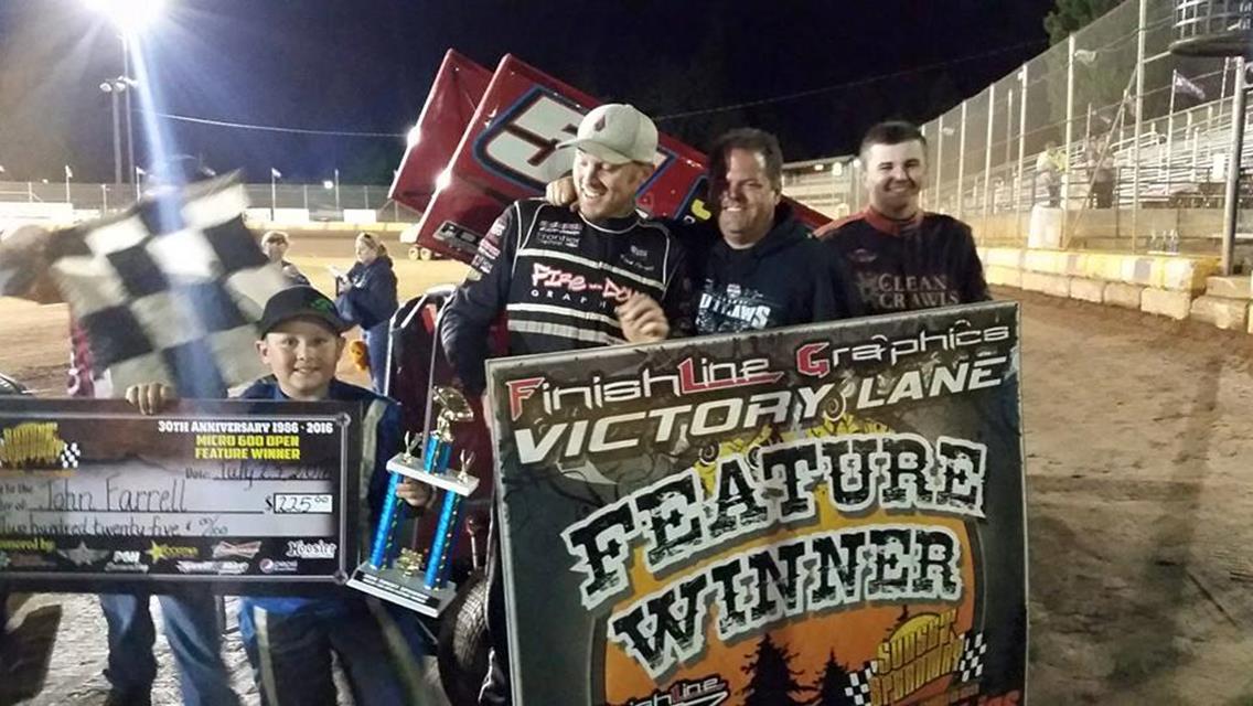 Crum, Youngren, Ferrell, And Taylor Collect Open Wheel Frenzy Wins At SSP