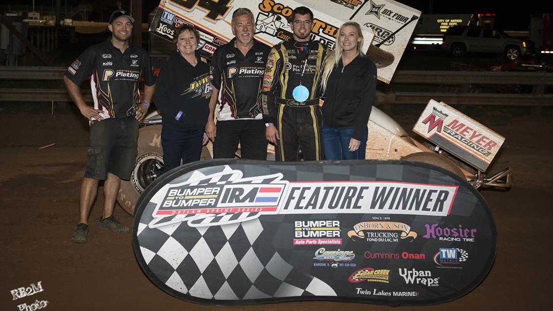 Thiel Takes the Checkered at Langlade County Fair In Front of Capacity Crowd