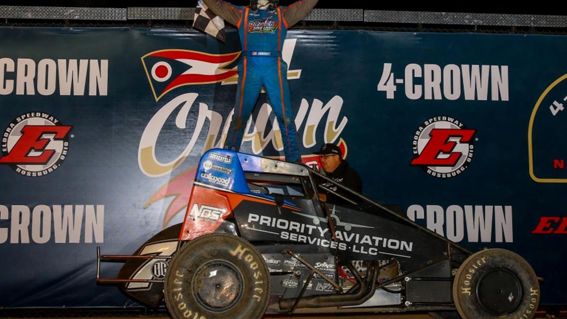 Courtney Doubles Up at Four Crown Nationals – Ready for Three-Race USAC Sprint Car Set this Weekend