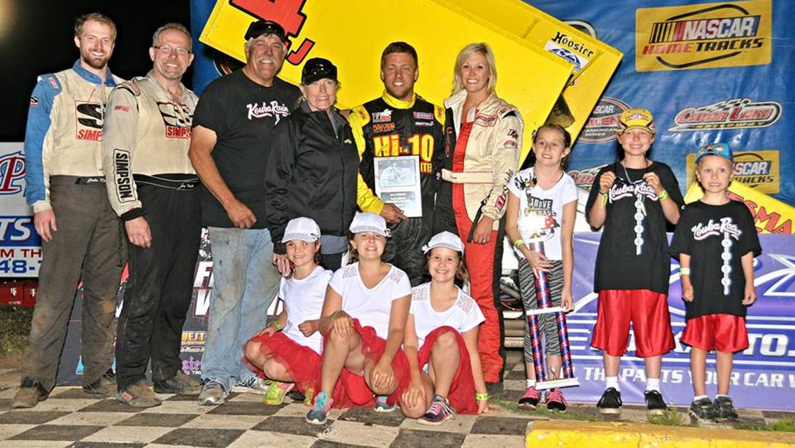 Lee Grosz Wins Earl Kouba Memorial at Cedar Lake Speedway