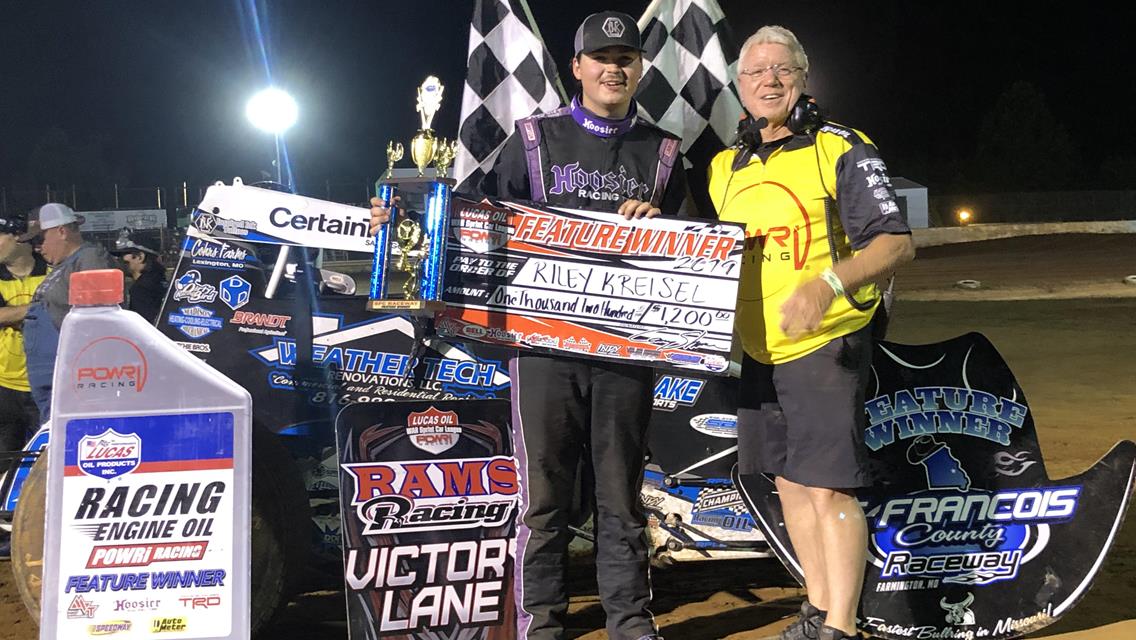 KREISEL SEALS WEEKEND SWEEP WITH FARMINGTON WIN