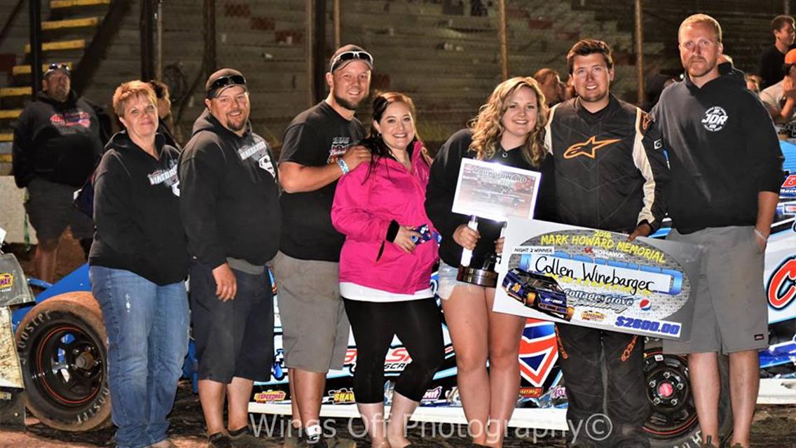 Collen Winebarger Wins Mark Howard Memorial Modified Nationals; Helsel, Braaten, And H. Bloom