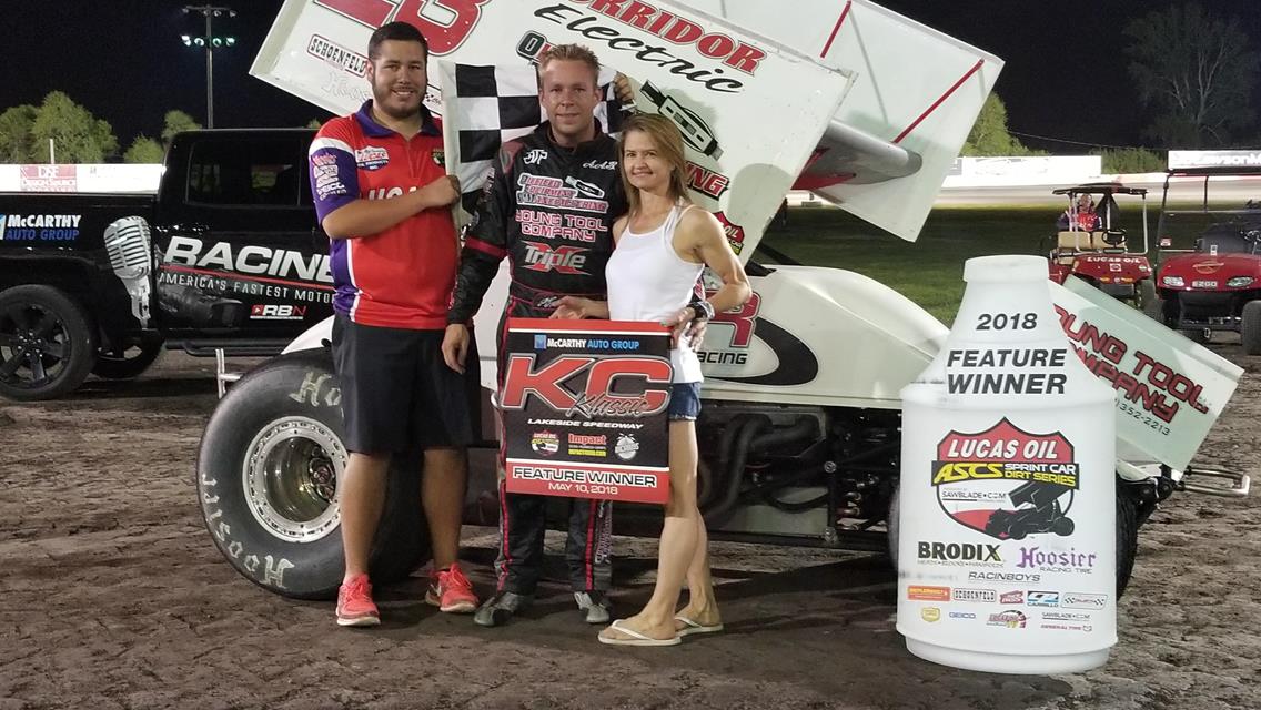 Seth Bergman Excels At Lakeside Speedway With The Lucas Oil American Sprint Car Series