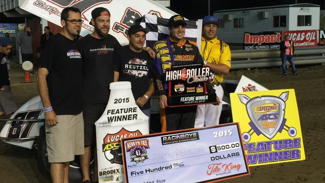 Reutzel Hits it Big with High Roller Win