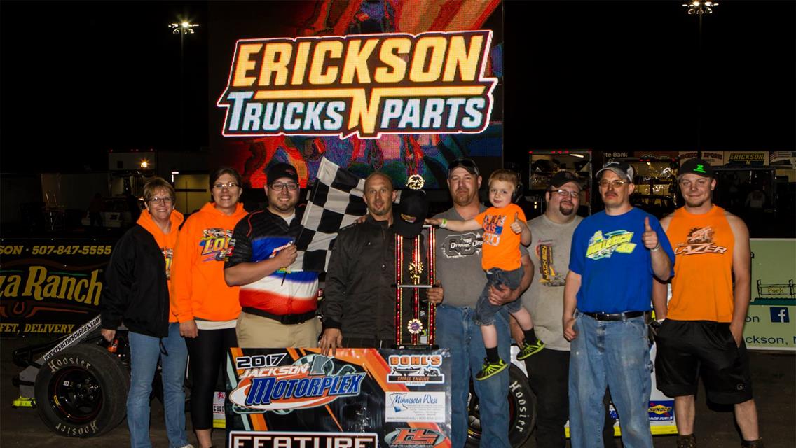 Hollerich, Paplow, Larson, Luinenburg and Devries Score IMCA Frostbuster Wins During Jackson Motorplex Season Opener