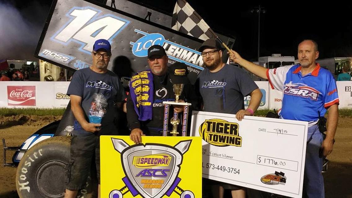 Randy Martin Tops ASCS Warrior at Randolph County Raceway