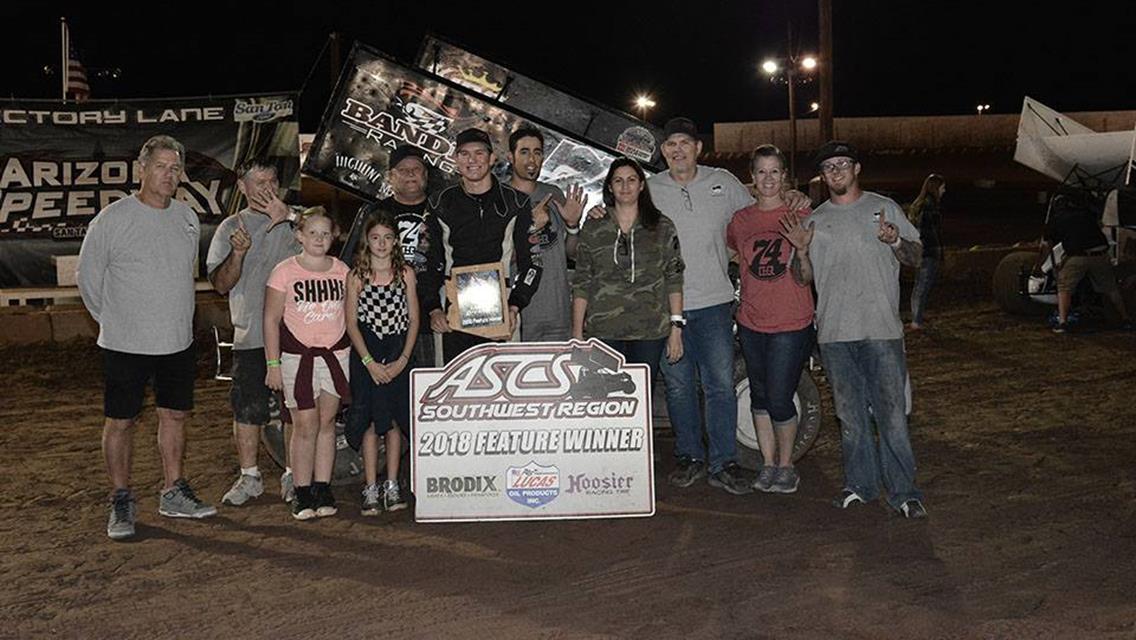Colton Hardy Produces Sixth ASCS Southwest Region Win at Arizona Speedway
