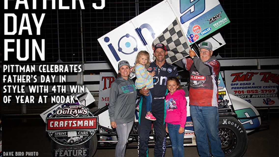 Pittman Powers to 4th Win of Season at Nodak