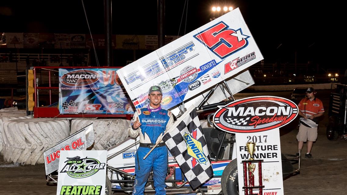 Justin Peck masters mighty Macon Speedway for Arctic Cat All Star victory