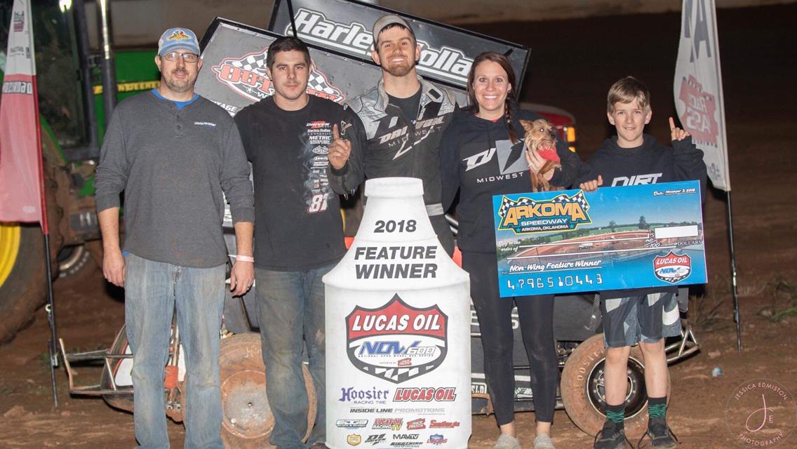 Flud, Pearson and Mahaffey Earn The Cup Titles During Lucas Oil NOW600 Series Event at Arkoma Speedway