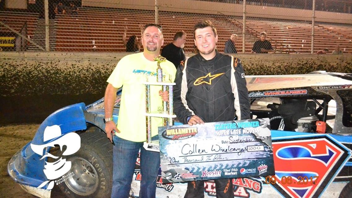 Collen Winebarger Wins Late Model Race On Outlaw Night