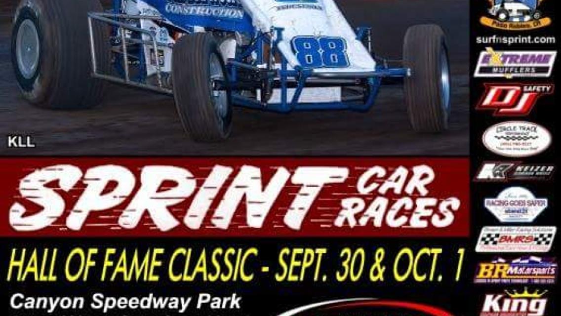 UASC/CRA Sprints Head to Canyon Saturday for Hall of Fame Classic