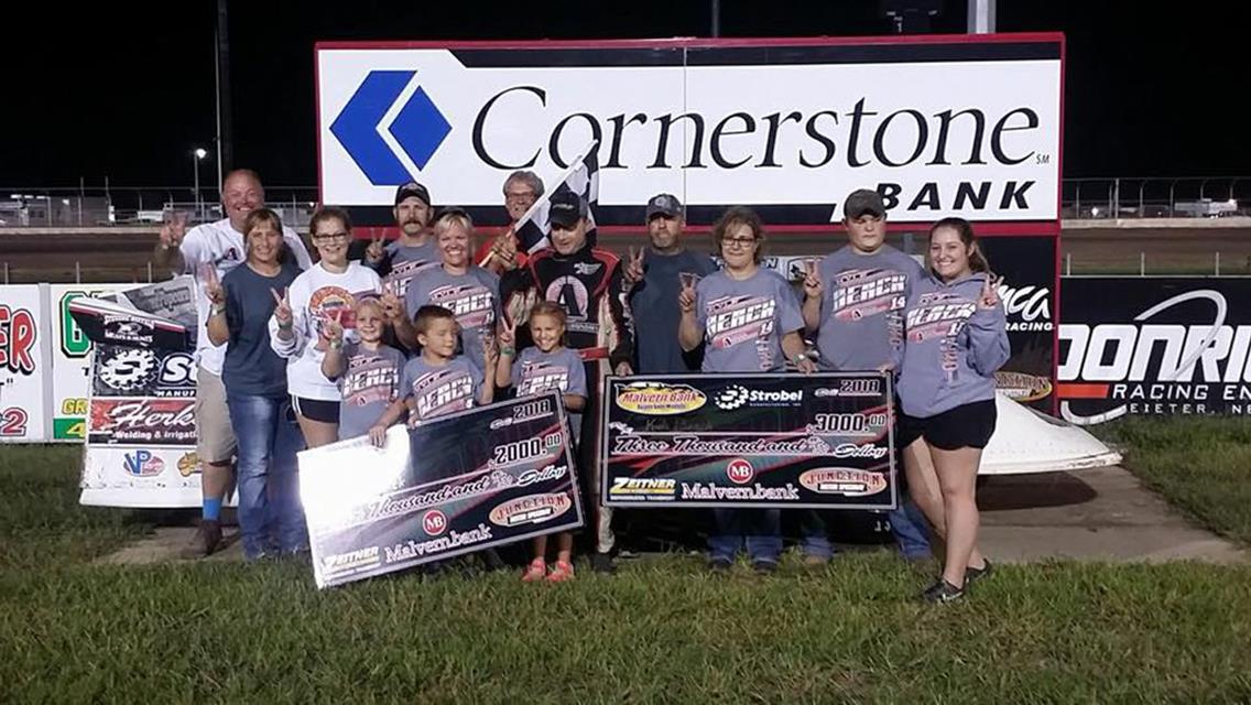 Berck doubles up in Malvern Bank Late Models at Junction Motor Speedway