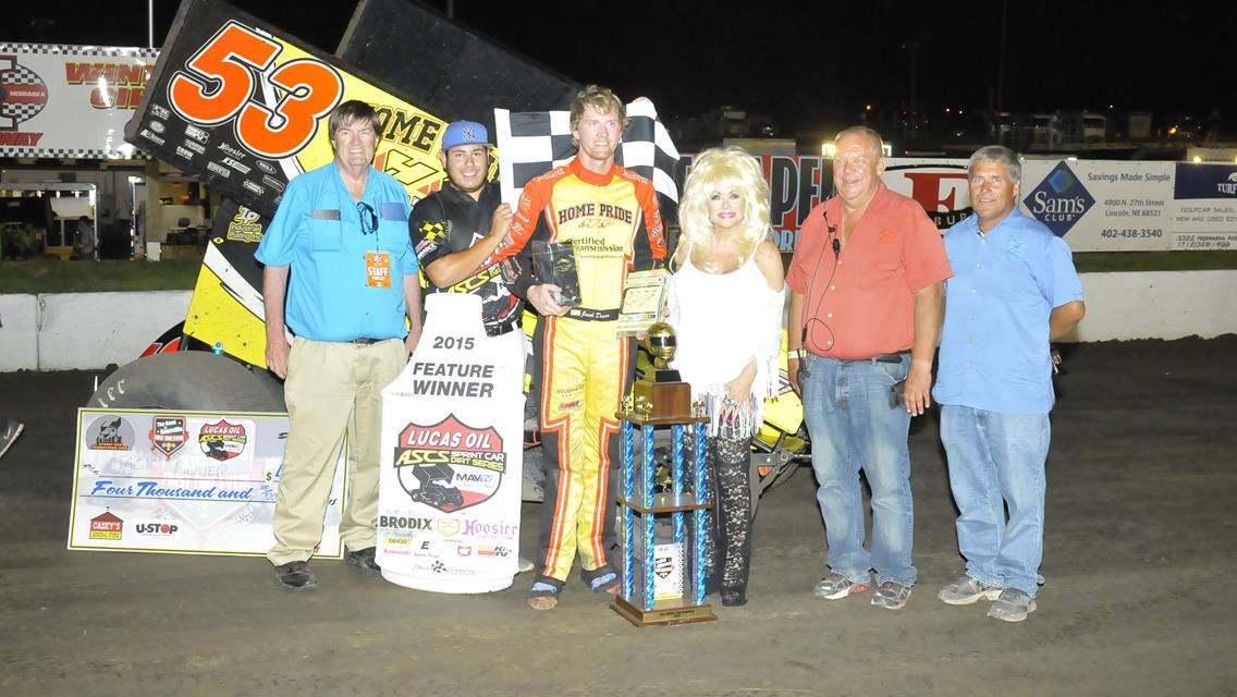 Jack Dover Wins the Lucas Oil ASCS Road to Knoxville at I-80 Speedway