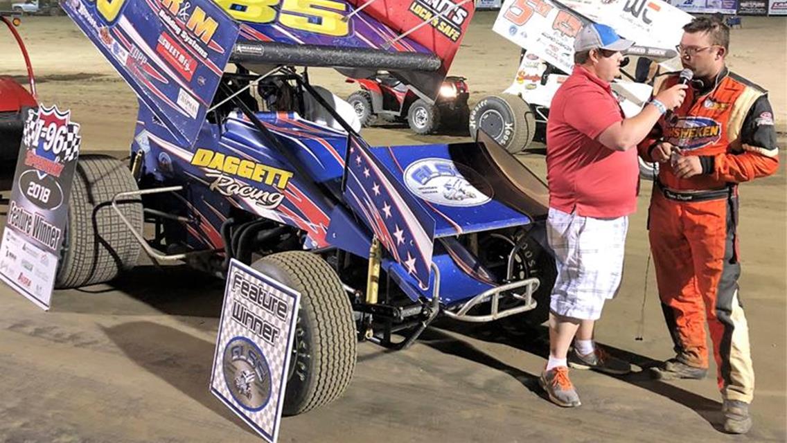 DAGGETT HOLDS OFF HORSTMAN FOR 4TH WIN