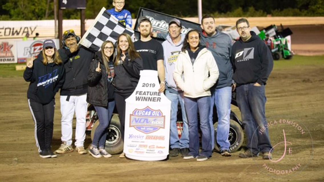 Lucas Oil NOW600 Series Points Leaders Flud and Timms Win Sooner 600 Week Opener at Caney Valley