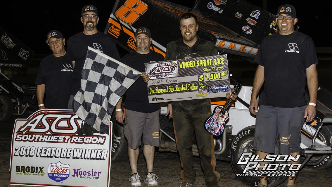 First Time For Ensign With ASCS Southwest At Central Arizona Speedway