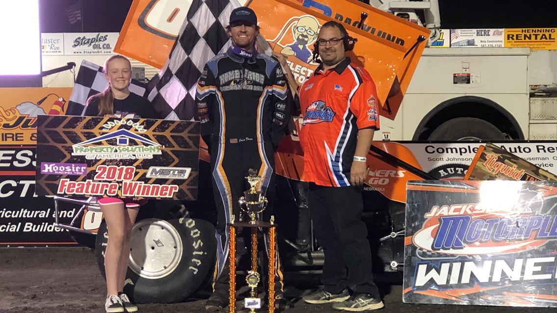 Dover, O’Banion and Kouba Hustle to Victory During Jackson Motorplex Military Night