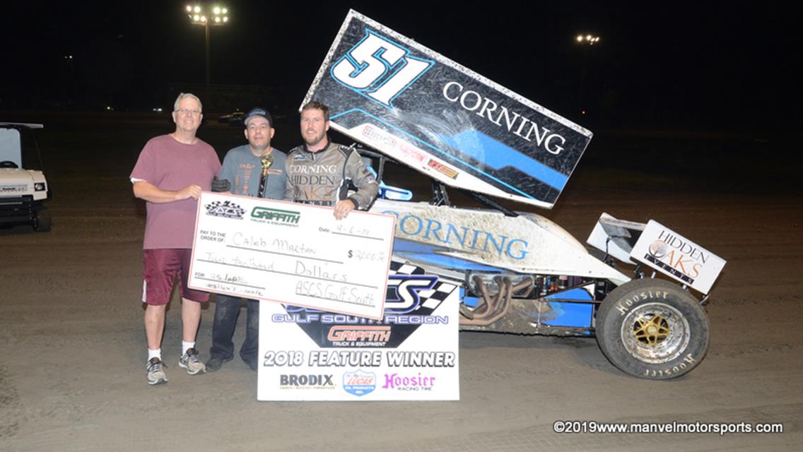 Caleb Martin Tops ASCS Gulf South Opener At Golden Triangle Raceway Park