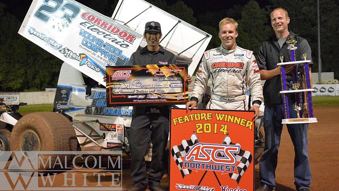 Bergman Sweeps ASCS Northwest Weekend at Cottage Grove Speedway