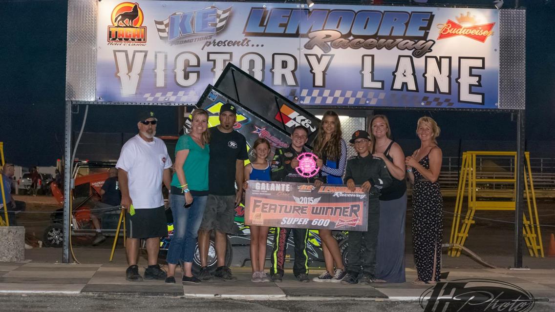 Jake takes his first Super 600 Checkered Flag at Lemoore Raceway!
