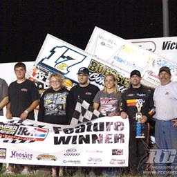 BALOG CONTINUES STRANGLEHOLD ON OSHKOSH SPEEDZONE VICTORY LANE IN BUMPER TO BUMPER IRA SPRINT ACTION!