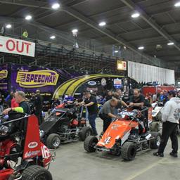 Shootout Underway with A-Class and Non-Wing Outlaw Heat Races