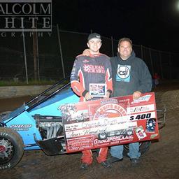 Chance Crum Makes Late Race Pass To Win Cottage Grove Northwest Focus Midget Series Race