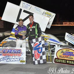 KYLE SMITH CAPTURES  CRSA 2016 SEASON OPENER  AT FONDA SPEEDWAY - 4/23/16
