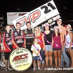 Brian Brown Best of ASCS Midwest Again at I-80 Speedway!