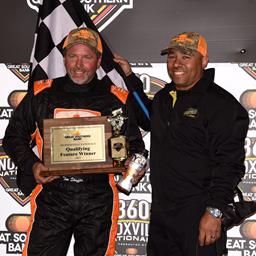 Tim Shaffer Tops Night 1 of the 27th Knoxville 360 Nationals presented by Great Southern Bank; Jamie Ball Leads the Points