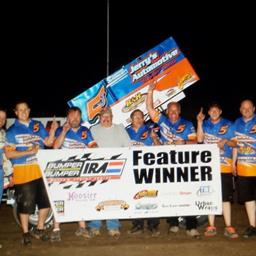JEREMY SCHULTZ TOPS BUMPER TO BUMPER IRA OUT SPRINTS IN WILMOT THRILLER!