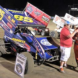DAGGETT HOLDS OFF HORSTMAN FOR 4TH WIN