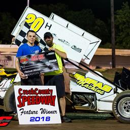 Harris, Wiseley, and McQuary Nab First Wins Of 2018 While McSperitt Family Doubles Up At Creek County Speedway