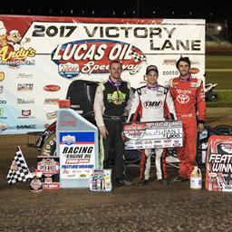 GRANT GRABS LUCAS OIL SPEEDWAY WIN