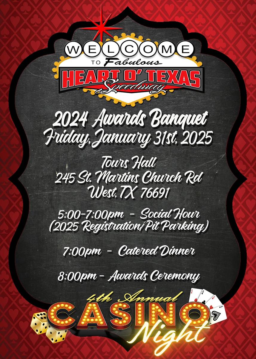 2024 Awards Banquet set for Friday January 31, 2025